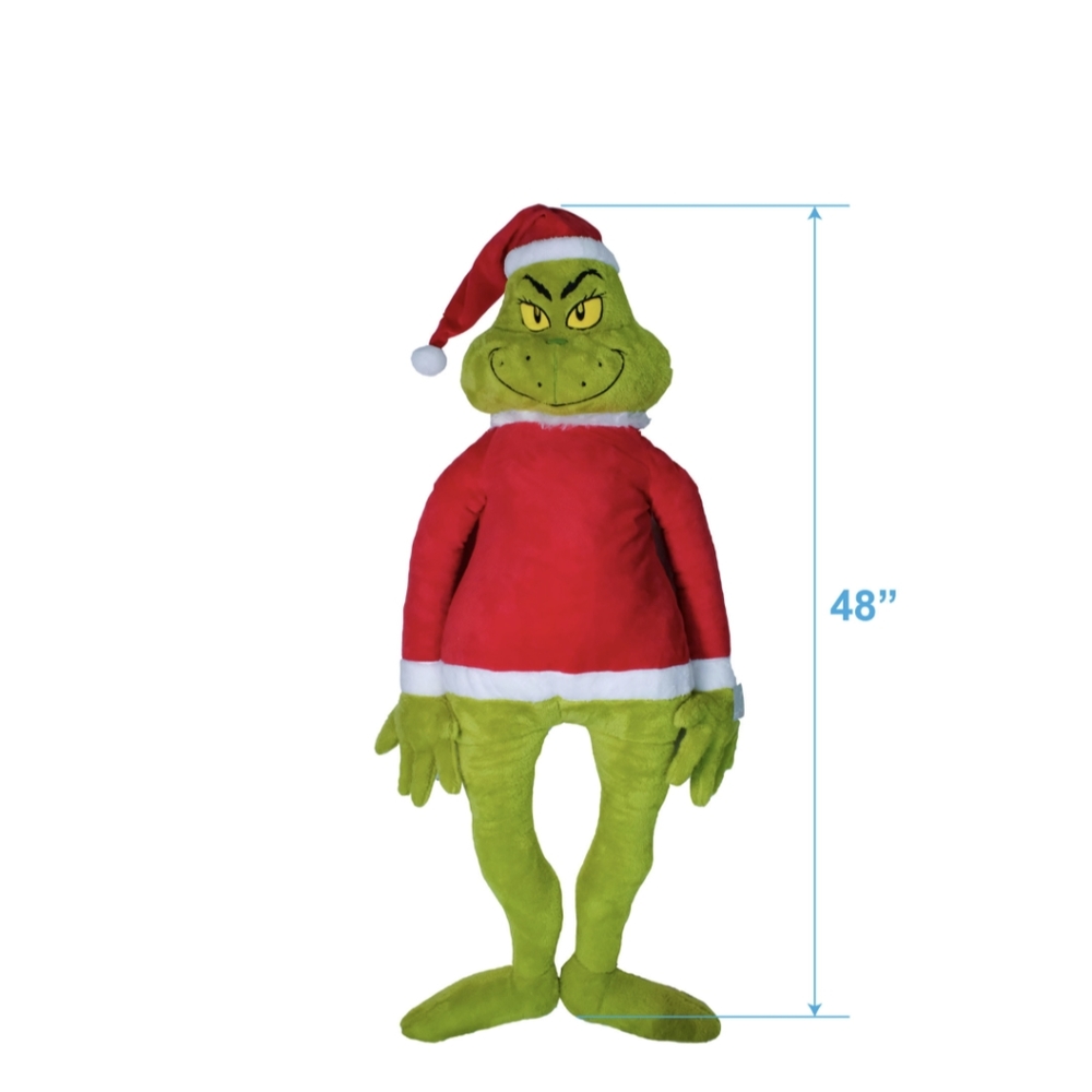 Grinch jumbo 48" tall plush